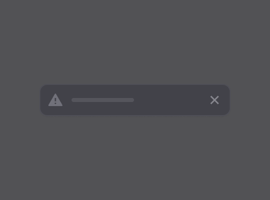 Alert components dark